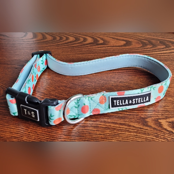 2 /$15 New Tella & Stella Designer Dog Collar Peach 🍑 Size Large - Picture 3 of 8